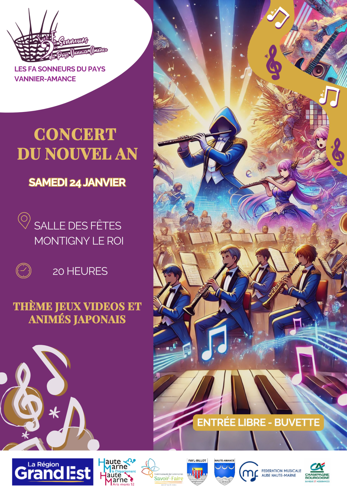 Affiche concert nouvel an 2026